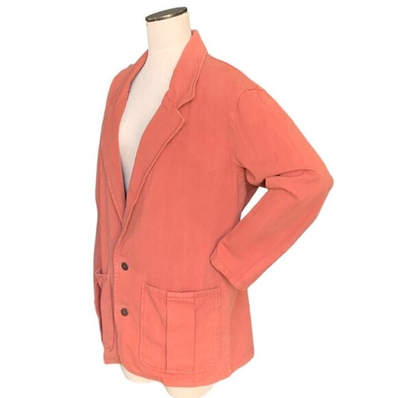 Chico's 10th Anniversary Collection Blazer Jacket Sz 2(L/12) Cotton #132i - Picture 6 of 10